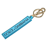 ドルチェアンドガッバーナ キーホルダー キーリング BI1386 ライトブルー マルチカラー ラバー メッキ レディース DOLCE&GABBANA 【中古】